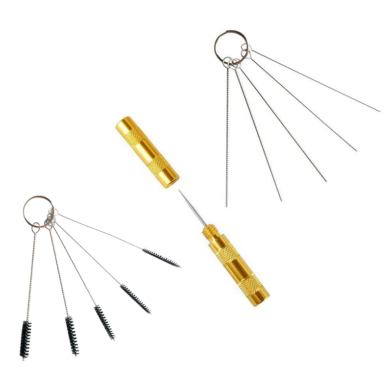 Kit per utensili per la pulizia e riparazione dell'aerografo set di pennelli in acciaio inossidabile