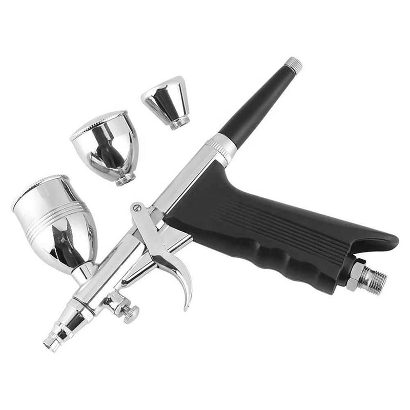 Kit di aerografo completo BT -166BK - Airografo di precisione versatile con vernice acrilica