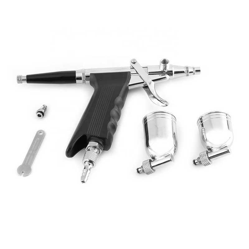 Pistola per aerografo per trucco cosmetico per viso, corpo, pittura per auto, nail art, belle arte, ritocco delle foto, decorazione di torte, t-shirt
